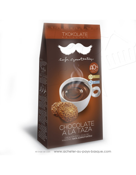 Le vrai chaud traditionnel épais espagnol en poudre boite 400g - Rafa Gorrotxategi maitre chocolatier