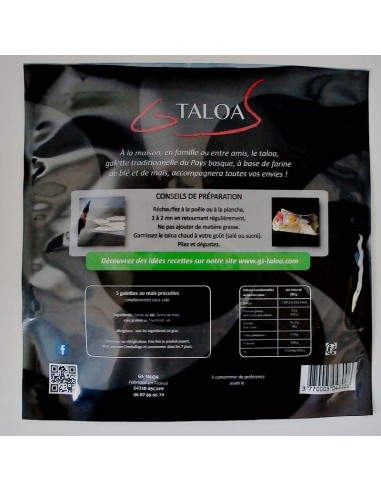 Talo taloa galette basque - GS TALOA Ascain - taloak en vente par Sebastien Gonzalez - en vente sur acheter au pays basque.com