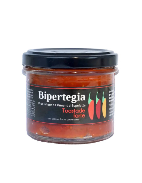 La toastade forte au jambon de Bayonne et piment d'Espelette - Bipertegia producteur Basque - apéritif