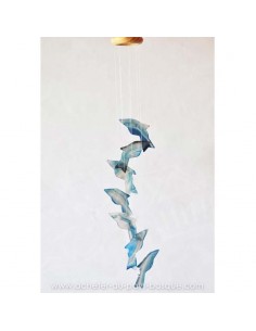 Mobile agate requins bleus gris - bresil boutique