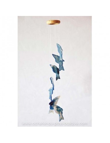 Mobile agate requins bleus gris - bresil boutique