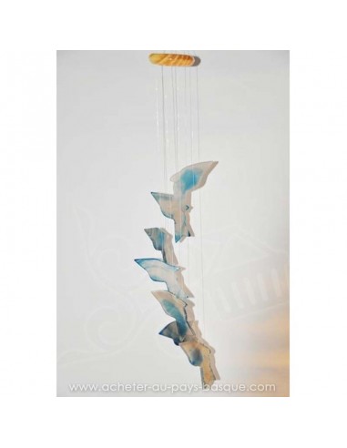 Mobile agate requins bleus gris - bresil boutique
