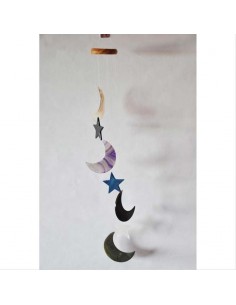 Grand Mobile lunes étoiles multicolores - bresil boutique 2